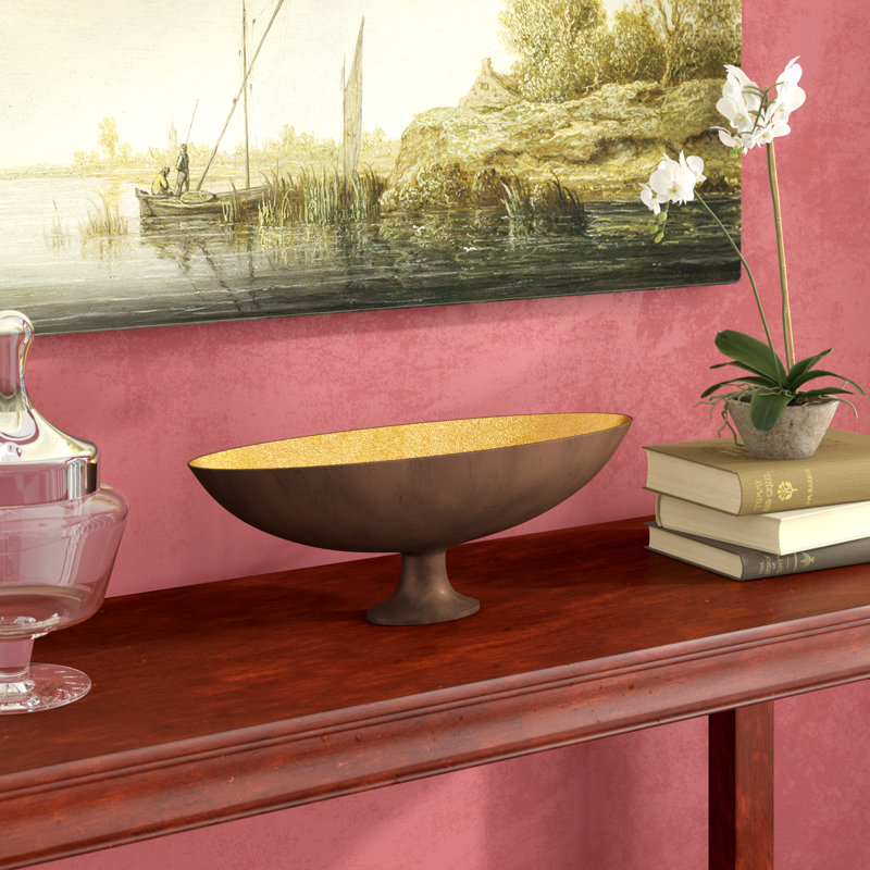 Darby Home Co Oblong Footed Aluminum Decorative Bowl & Reviews Wayfair